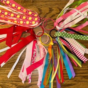 Gymboree Colorful Ribbon Hair Ties - 6 Never Worn